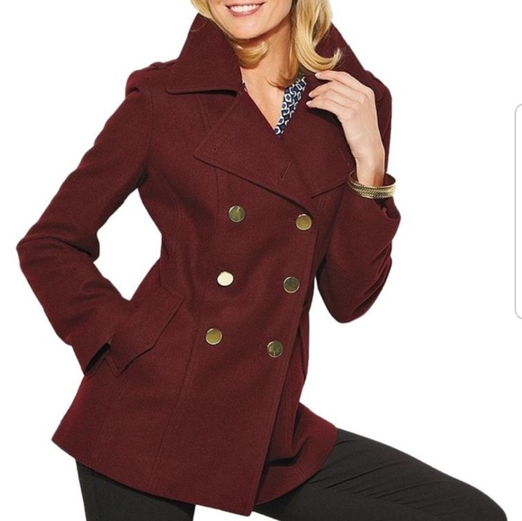 Dana Buchman Jackets & Blazers - Dana Buchanan Pea Coat Size Large